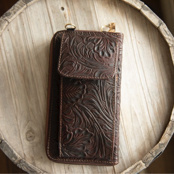 Genuine leather wallet-bag crossover bag - Picture 7 of 14